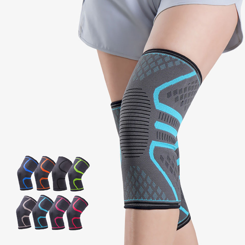 Running Gear Knee - 1 szt. Sportowe elastyczne nakolanniki Fitness